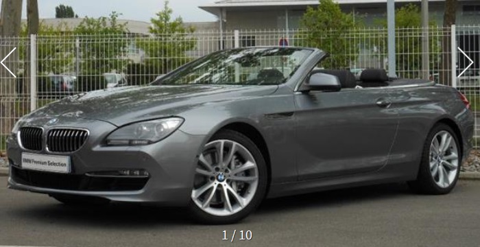 Left hand drive BMW 6 SERIES 640d CABRIOLET